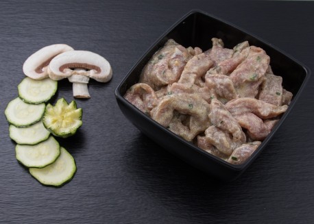ÉMINCÉ DE VEAU AUX GIROLLES - 500 gr