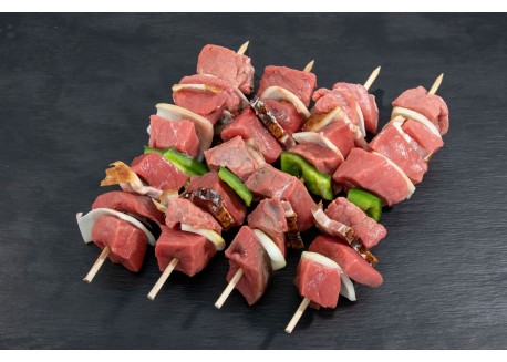 BROCHETTE BOEUF - 440 gr - 4 pièces